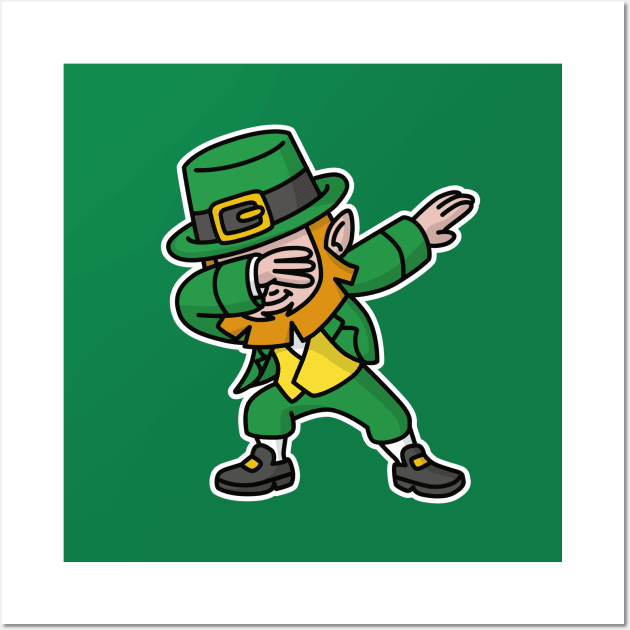 Dab dabbing leprechaun St. Patrick's day Wall Art by LaundryFactory